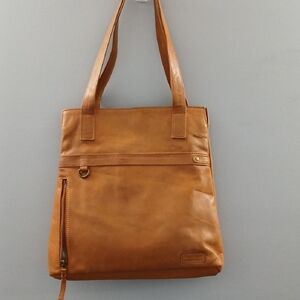 NorthStyle Leather Shoulder Tote - Tan